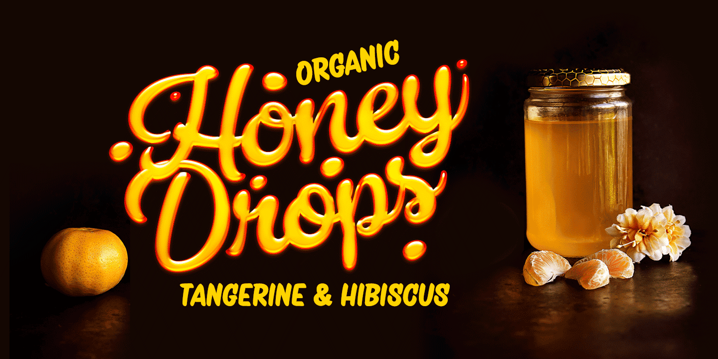 Example font Honey Drops #2